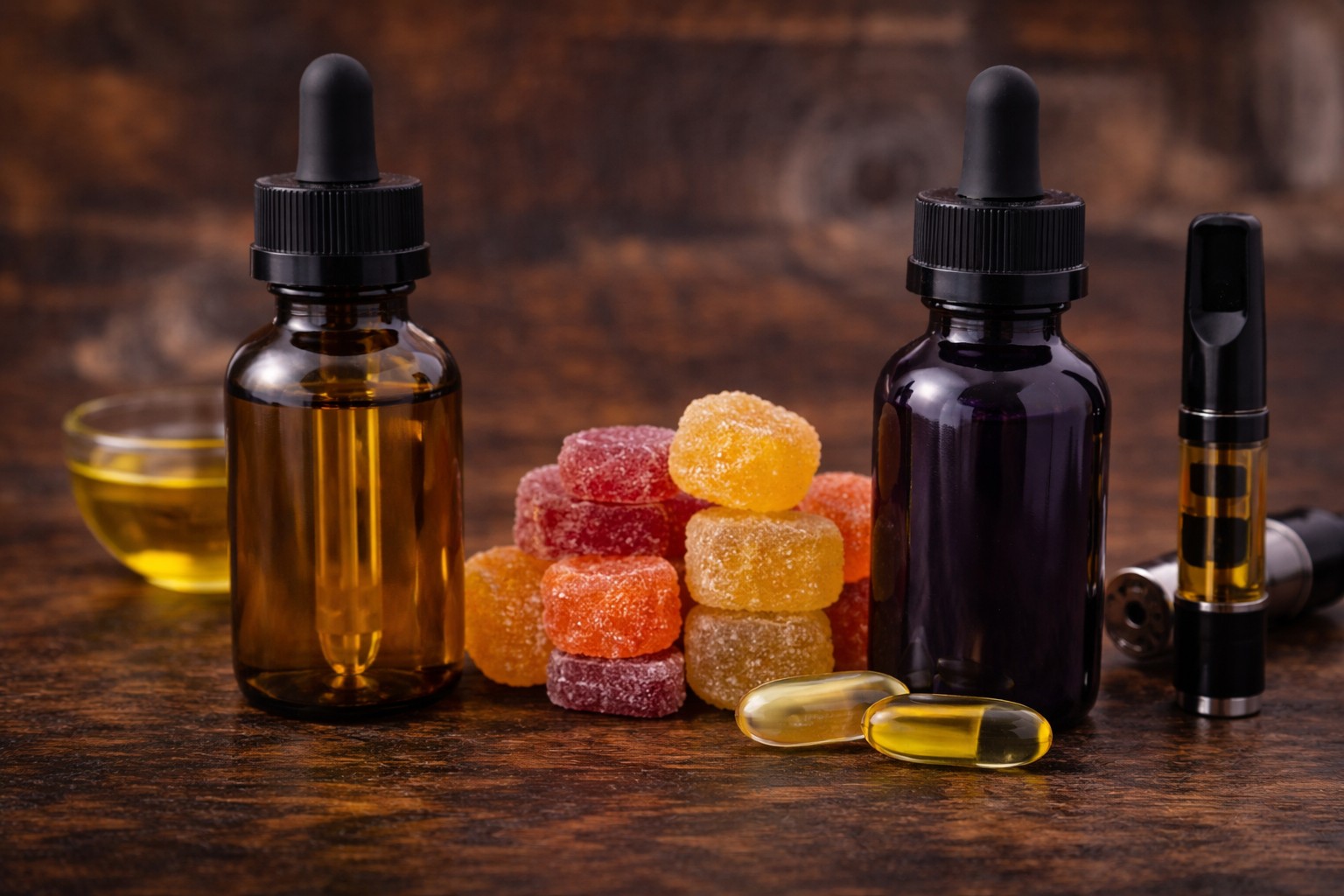 Hemp edibles gummies and hemp products available at Green Leaf Botanicals 919 in Raleigh North Carolina